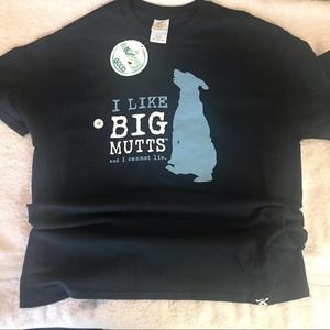Dog is Good I Like Big Mutts Navy Blue Unisex Tee